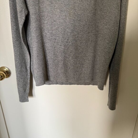 Kenneth Cole New York Gray Silk Cashmere Collared Sweater M - Picture 3 of 5